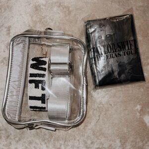 Swiftie goodie bag / beaded TS concert purse strap and bag & eras tour poncho